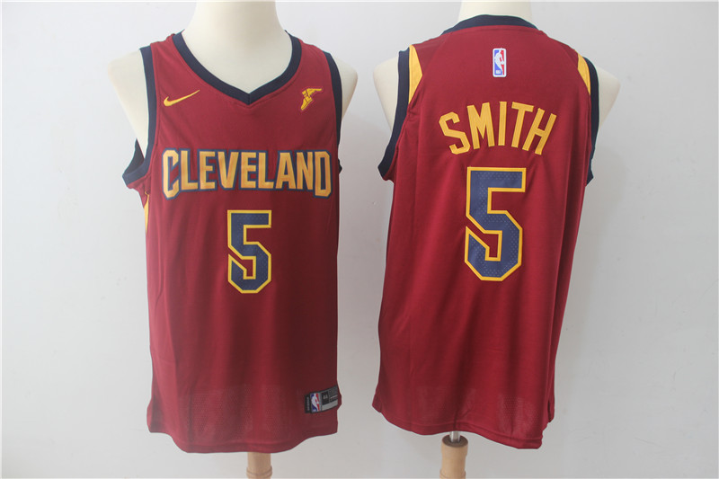 Cavaliers 5 J.R. Smith Red Nike Swingman Jersey