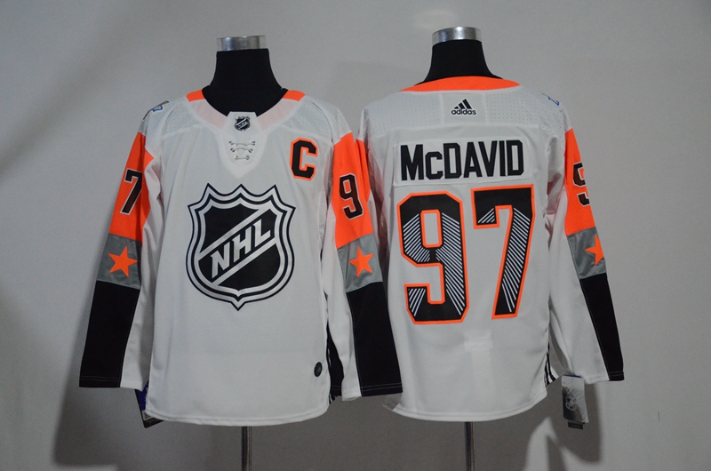 Oilers 97 Connor McDavid White Adidas 2018 NHL All-Star Game Pacific Division Authentic Player Jersey