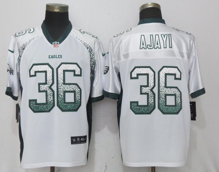 Nike Eagles 36 Jay Ajayi White Drift Fashion Elite Jersey