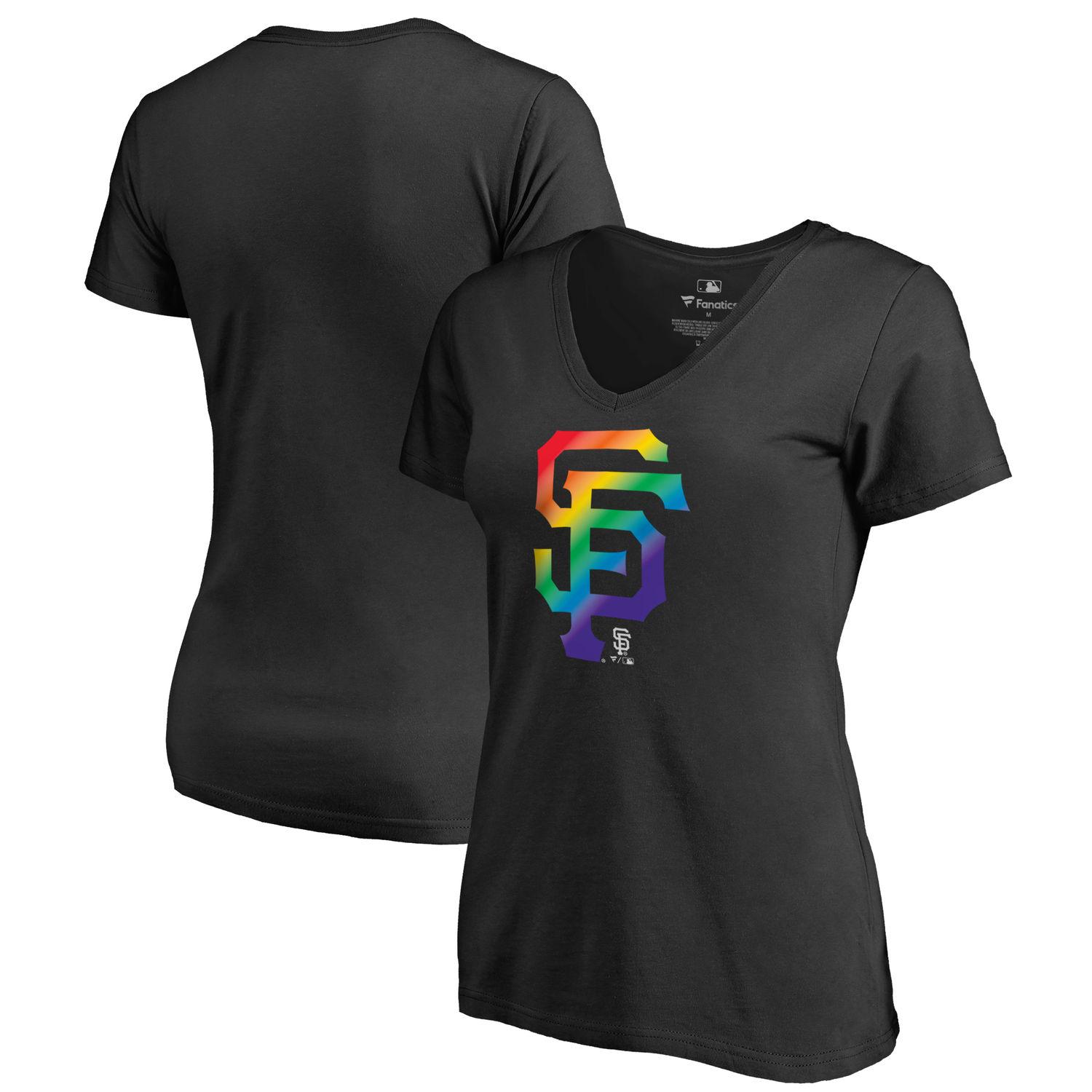 Women's San Francisco Giants Fanatics Branded Pride Black T Shirt