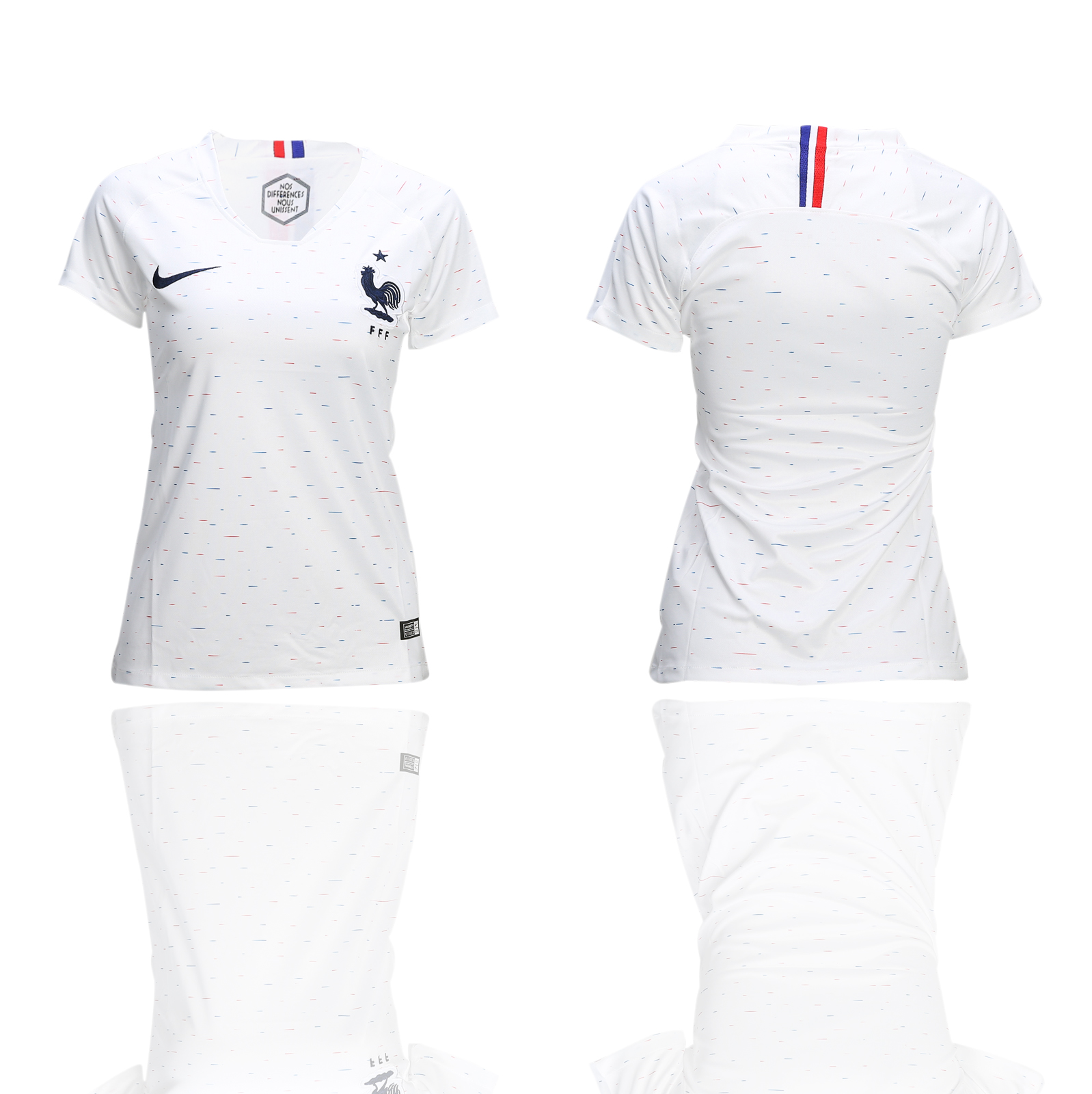 France Away Woman 2018 FIFA World Cup Soccer Jersey