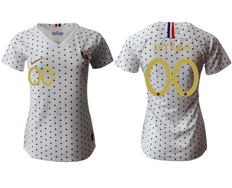 2019-20 France Customized Away Women Soccer Jersey
