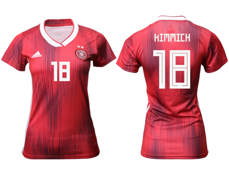 2019-20 Germany 18 KIMMICH Away Women Soccer Jersey