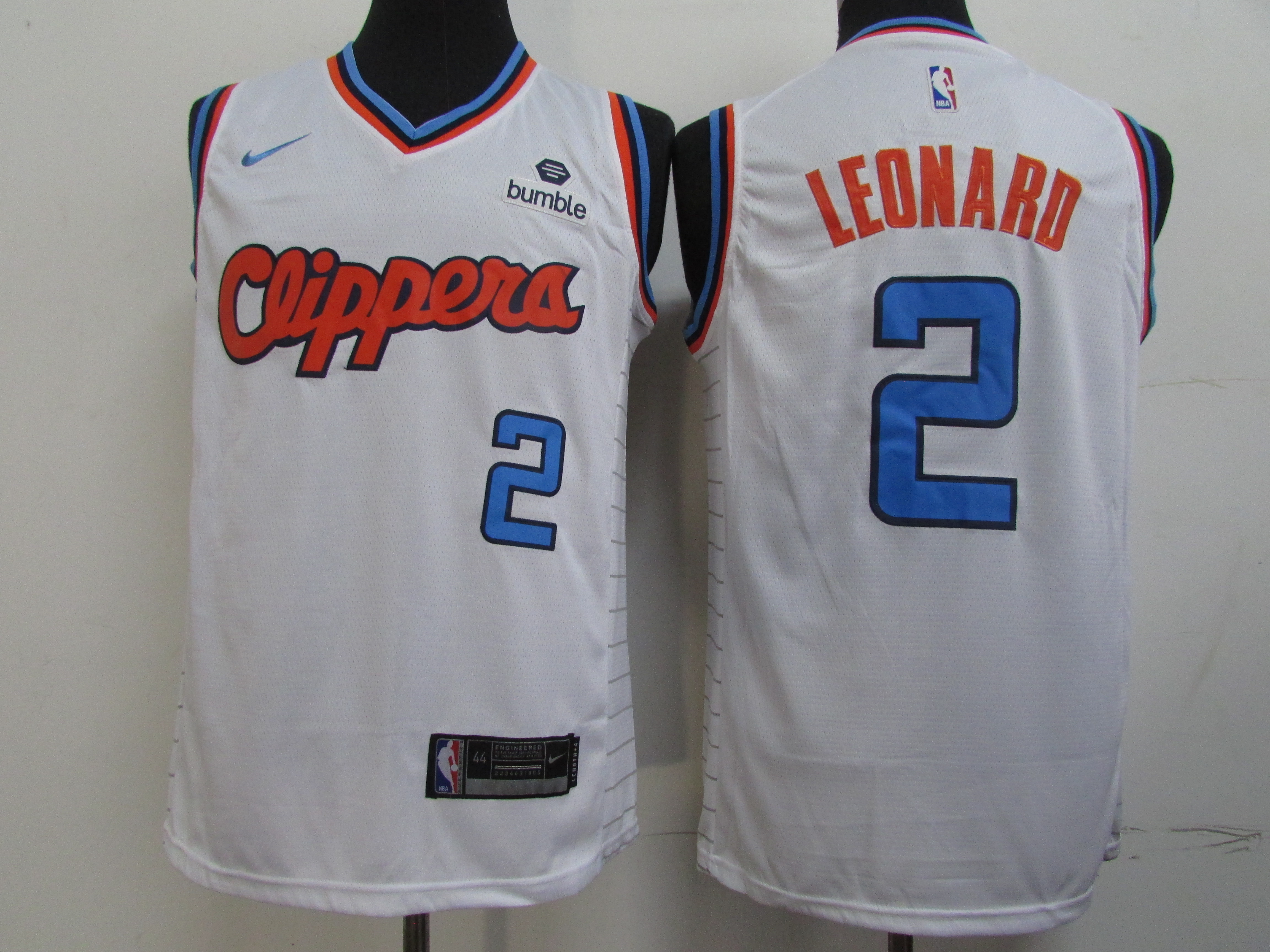Clippers 2 Kawhi Leonard White City Edition Nike Swingman Jersey