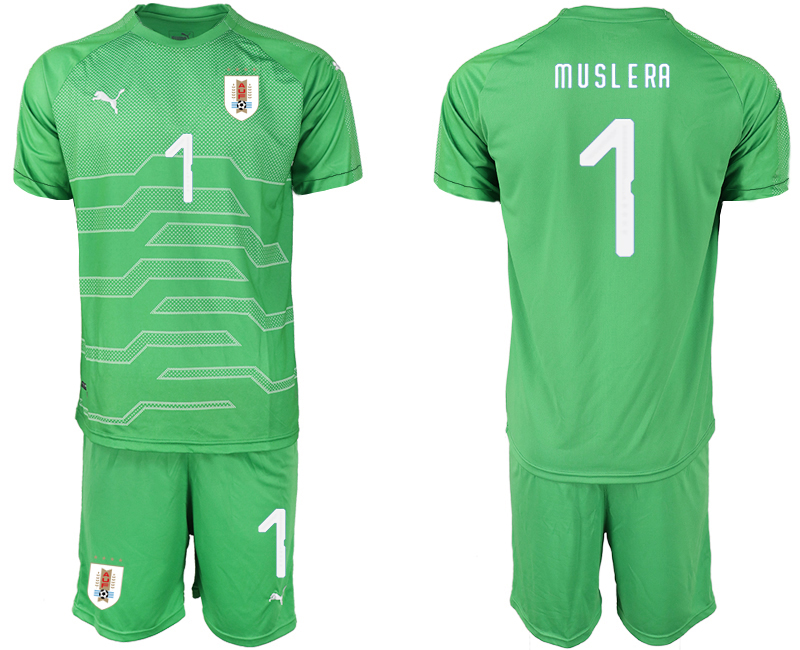 2019-20 Uruguay 1 M U S L E RA Green Goalkeeper Soccer Jersey