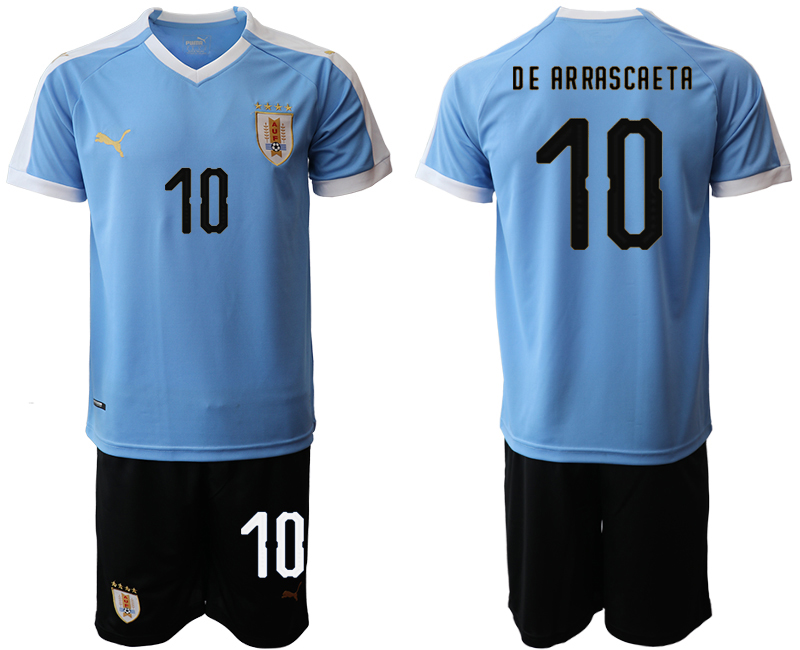 2019-20 Uruguay 10 DE AR RASCAE TA Home Soccer Jersey