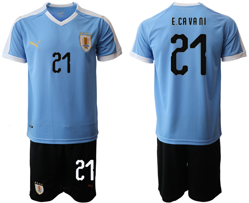 2019-20 Uruguay 21 ECA VA NI Home Soccer Jersey