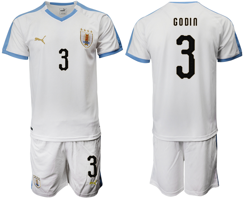 2019-20 Uruguay 3 G O DI N Away Soccer Jersey