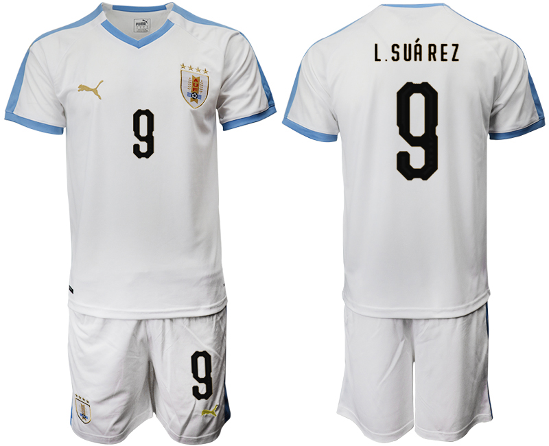 2019-20 Uruguay 9 L.SUAREZ Away Soccer Jersey