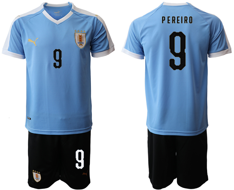 2019-20 Uruguay 9 P EREIRO Home Soccer Jersey
