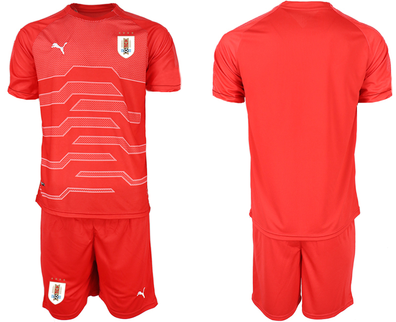 2019-20 Uruguay Red Goalkeeper Soccer Jersey