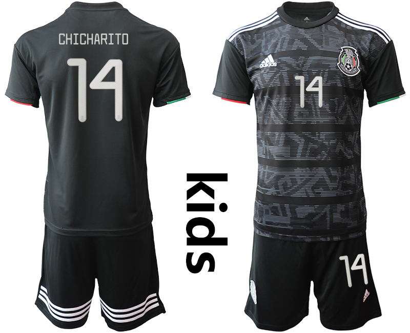 2019-20 Mexico 14 CHICHARITO Home Youth Soccer Jersey