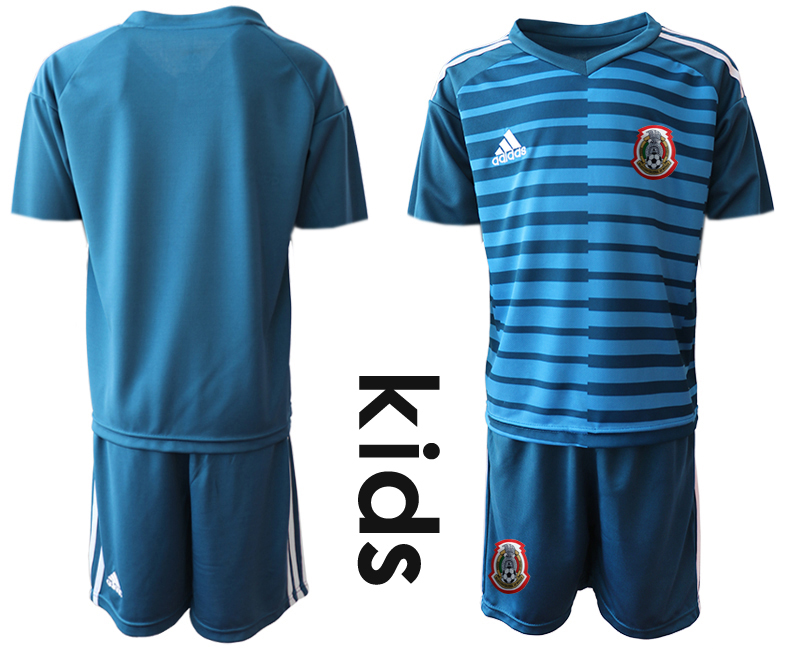 2019-20 Mexico Blue Youth Goalkeeper Soccer Jersey