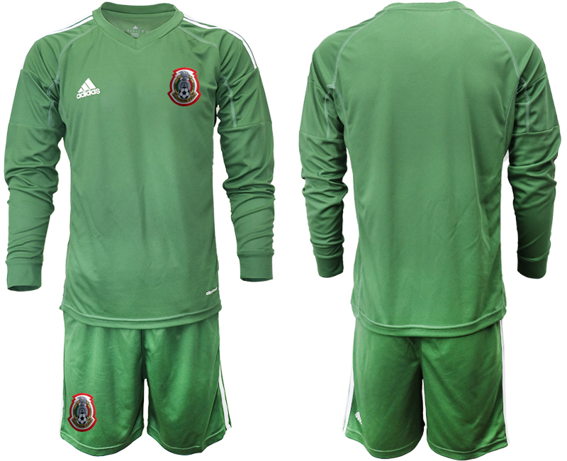 2019-20 Mexico Army Green Long Sleeve Goalkeeper Soccer Jersey