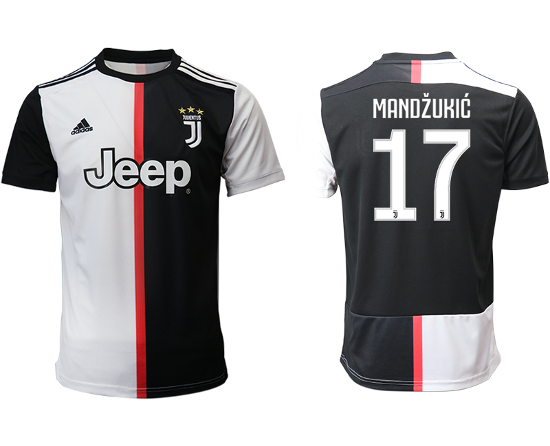 2019-20 Juventus 17 MANDZUKIC Home Thailand Soccer Jersey