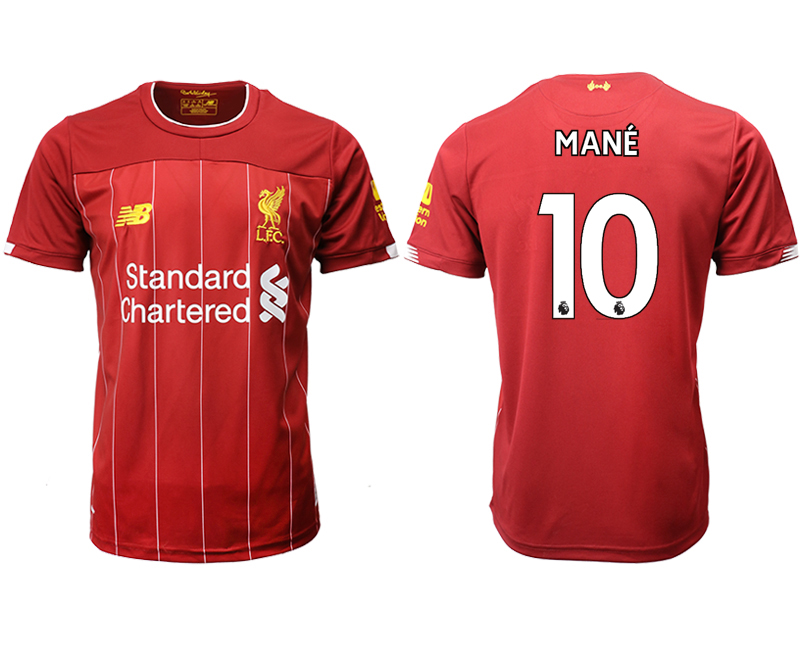 2019-20 Liverpool 10 MANE Home Thailand Soccer Jersey
