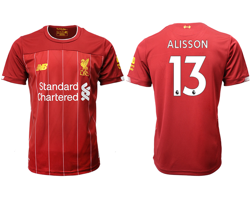 2019-20 Liverpool 13 ALISSON Home Thailand Soccer Jersey