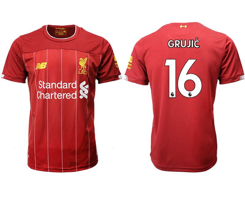 2019-20 Liverpool 16 GRUJIC Home Thailand Soccer Jersey