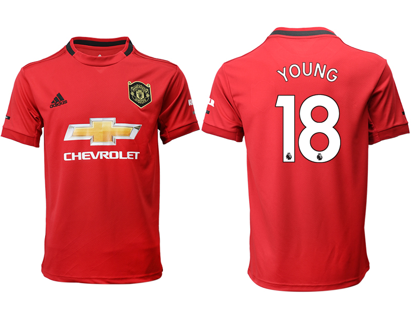 2019-20 Manchester United 18 YOUNG Home Thailand Soccer Jersey