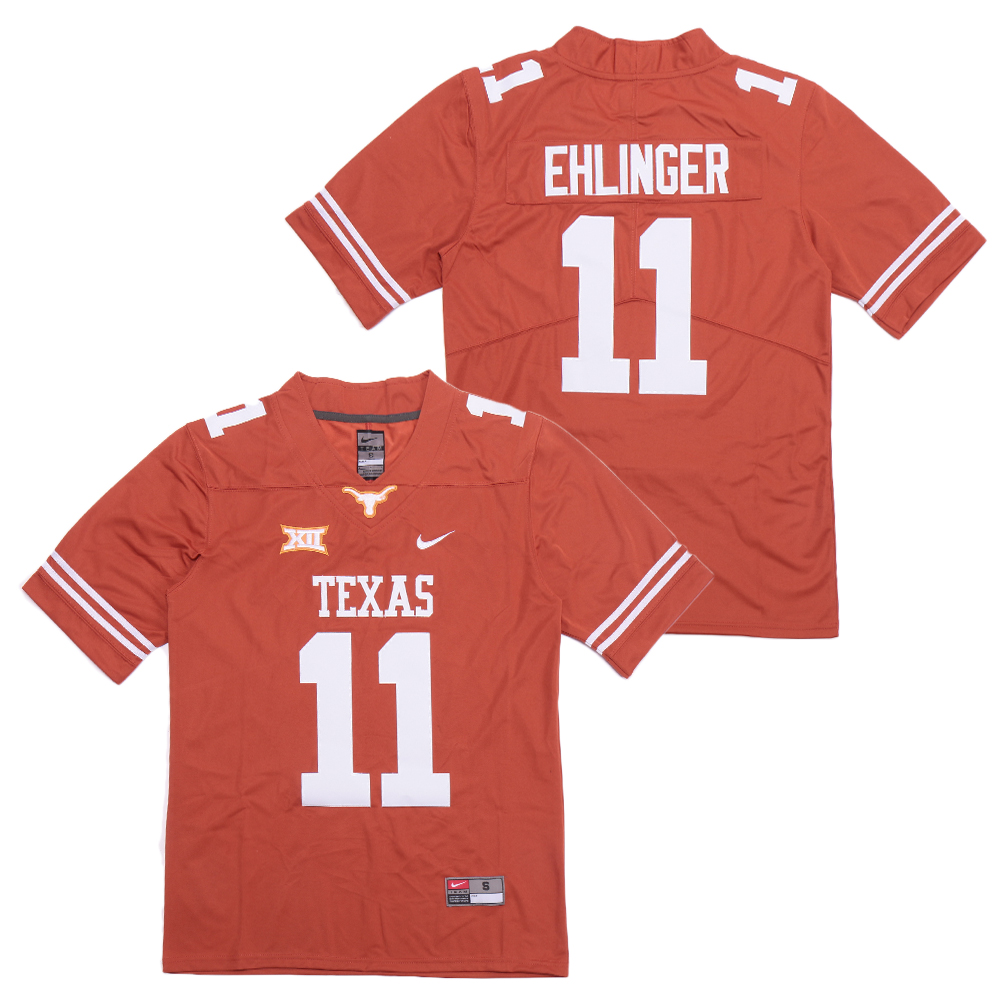 Texas Longhorns 11 Sam Ehlinger Orange Nike College Football Jersey