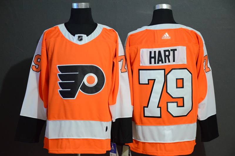 Flyers 79 Carter Hart Orange Adidas Jersey