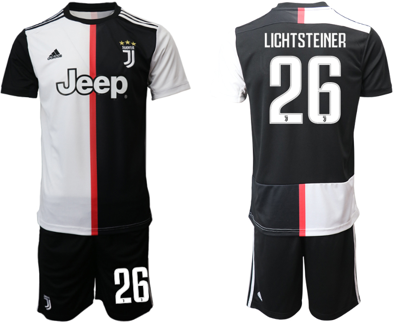 2019-20 Juventus FC 26 LICHTSTEINER Home Soccer Jersey