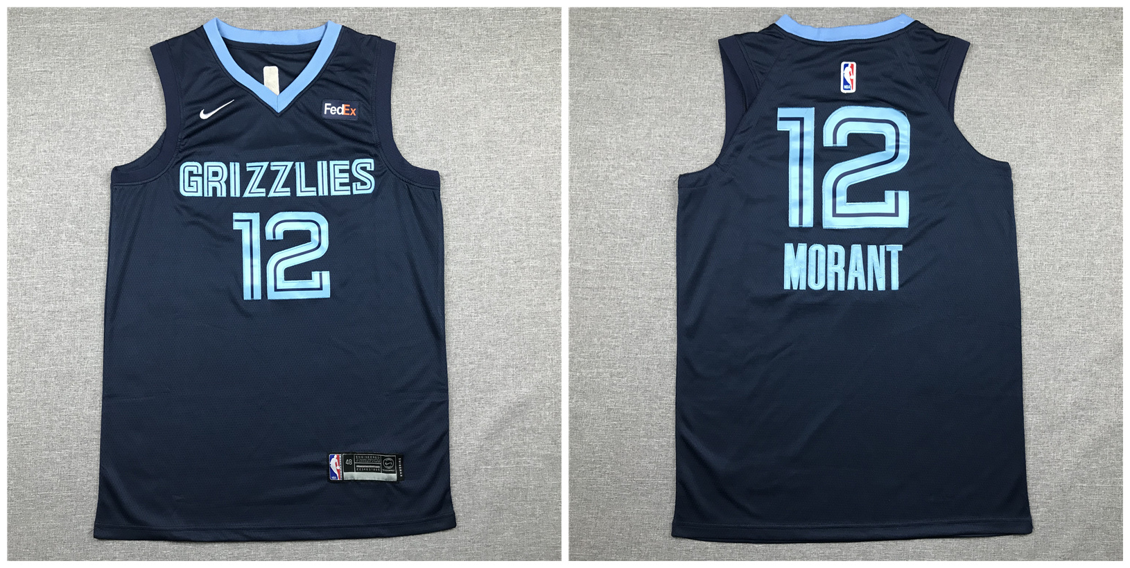 Grizzlies 12 Ja Morant Navy Nike Authentic Jersey
