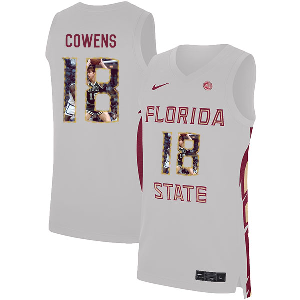Florida State Seminoles 18 Dave Cowens White Nike Basketball College Fashion Jersey