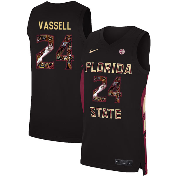 Florida State Seminoles 24 Devin Vassell Black Nike Basketball College Fashion Jersey