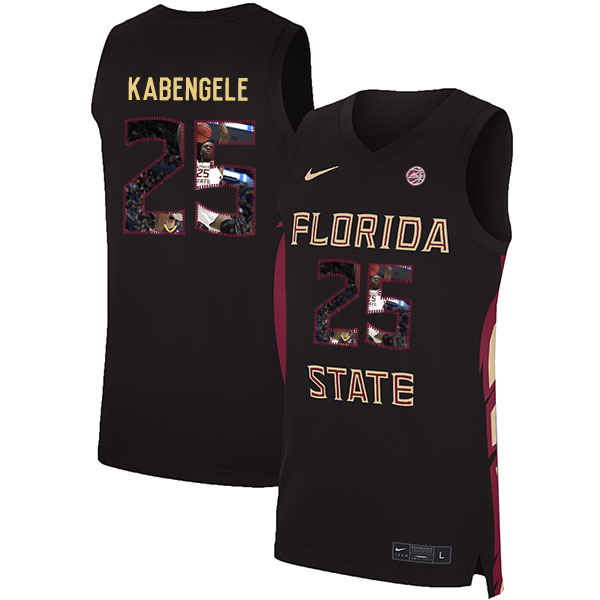 Florida State Seminoles 25 Mfiondu Kabengele Black Nike Basketball College Fashion Jersey
