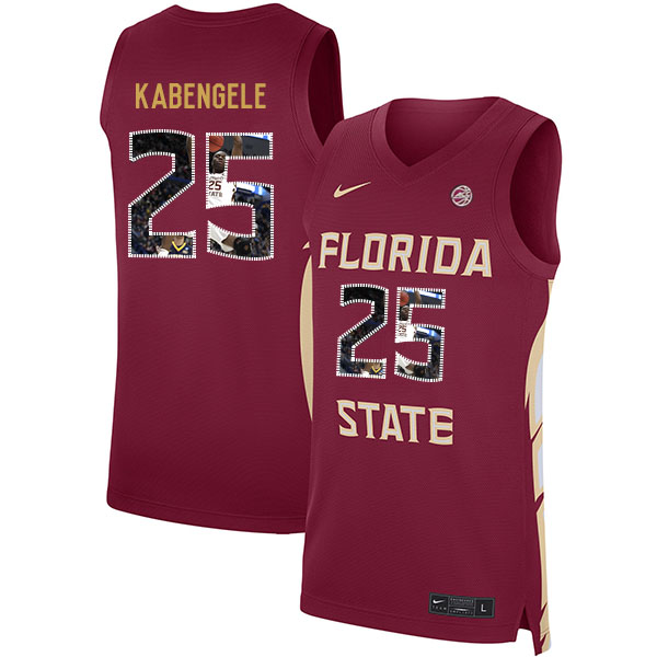 Florida State Seminoles 25 Mfiondu Kabengele Red Nike Basketball College Fashion Jersey