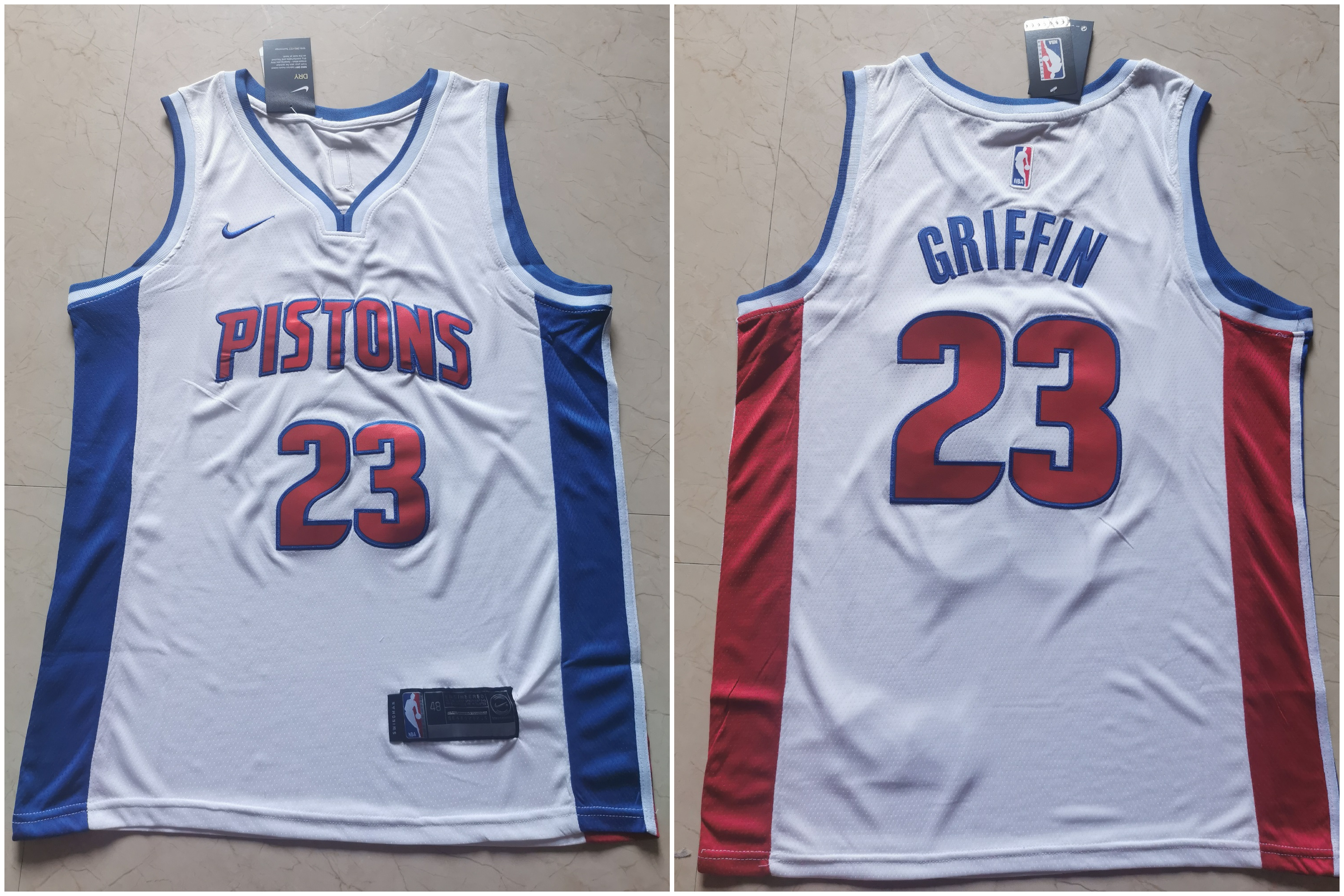 Pistons 23 Blake Griffin White Nike Swingman Jersey