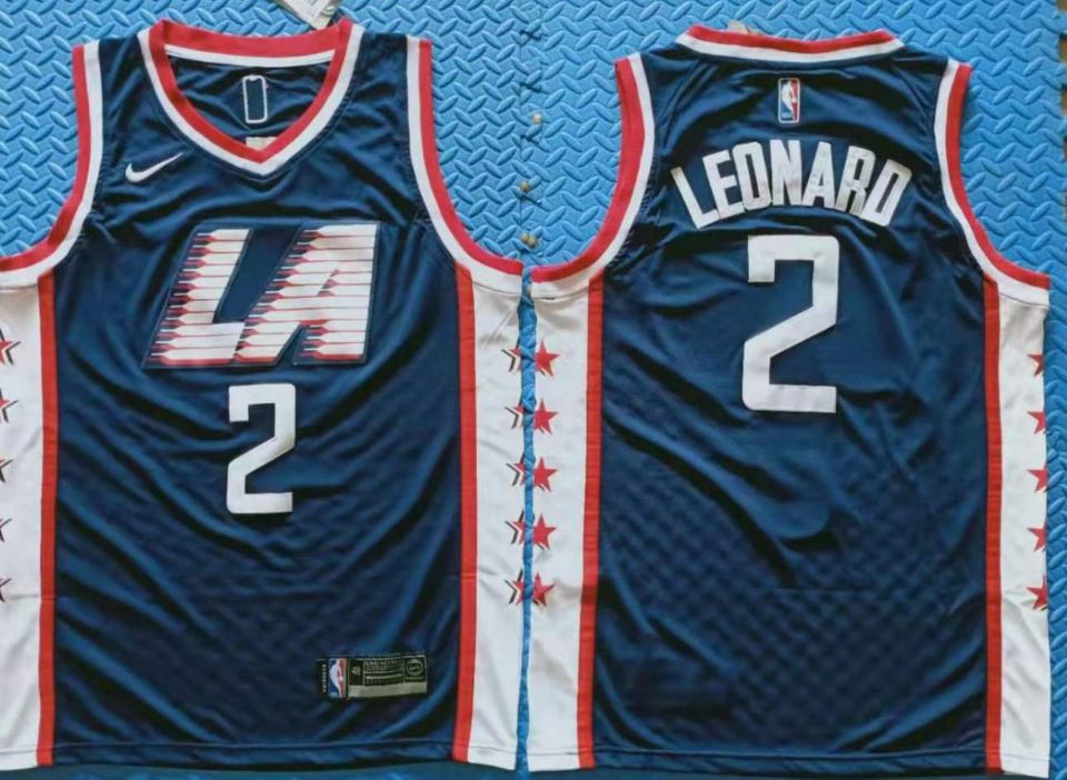 Clippers 2 Kawhi Leonard Navy City Edition Nike Swingman Jersey