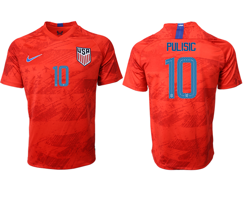 2019-20 USA 10 PULISIC Away Thailand Soccer Jersey