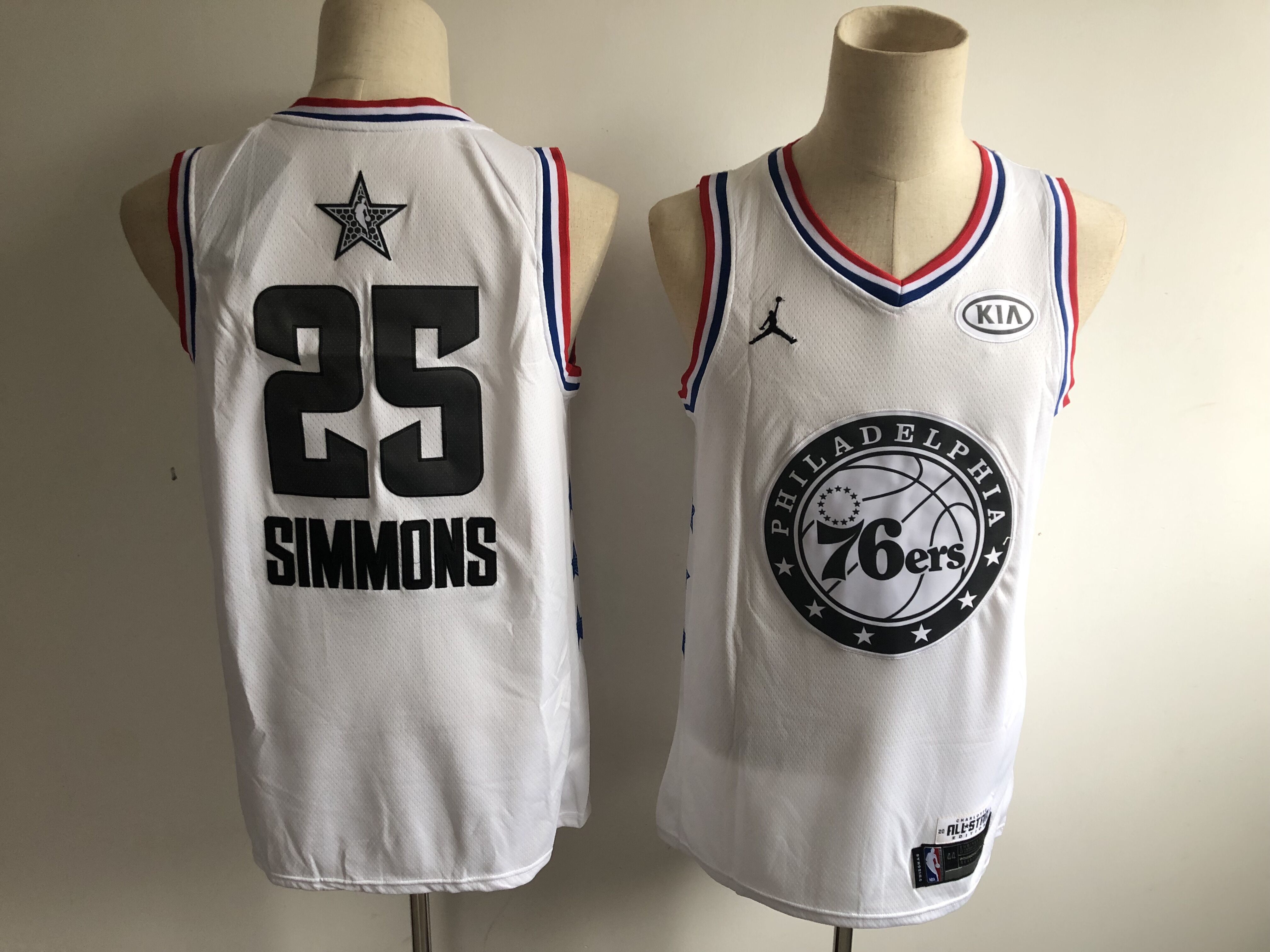 76ers 25 Ben Simmons White 2019 All-Star Game Jordan Brand Swingman Jersey