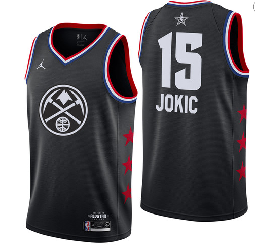 Nuggets 15 Nikola Jokic Black 2019 NBA All-Star Game Jordan Brand Swingman Jersey