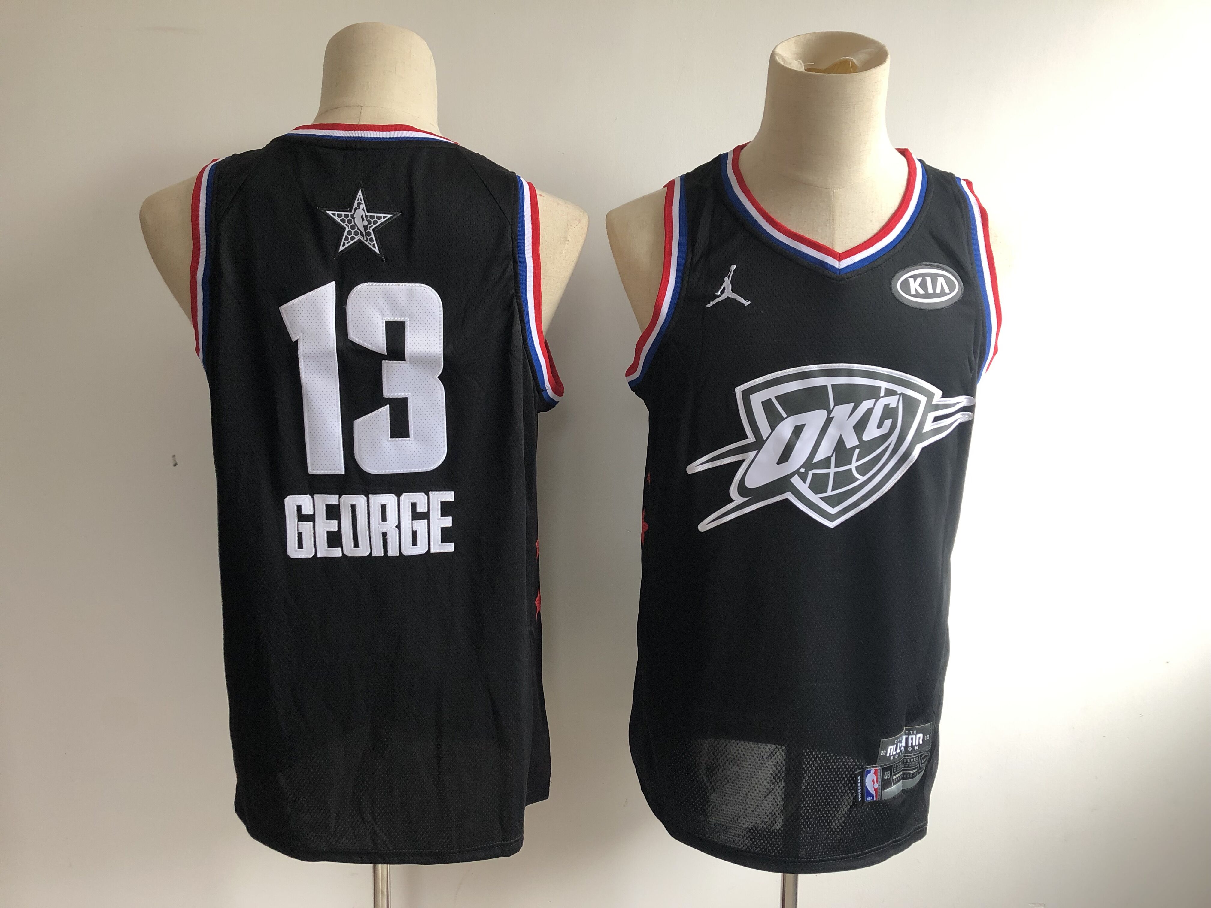 Thunder 13 Paul George Black 2019 NBA All-Star Game Jordan Brand Swingman Jersey