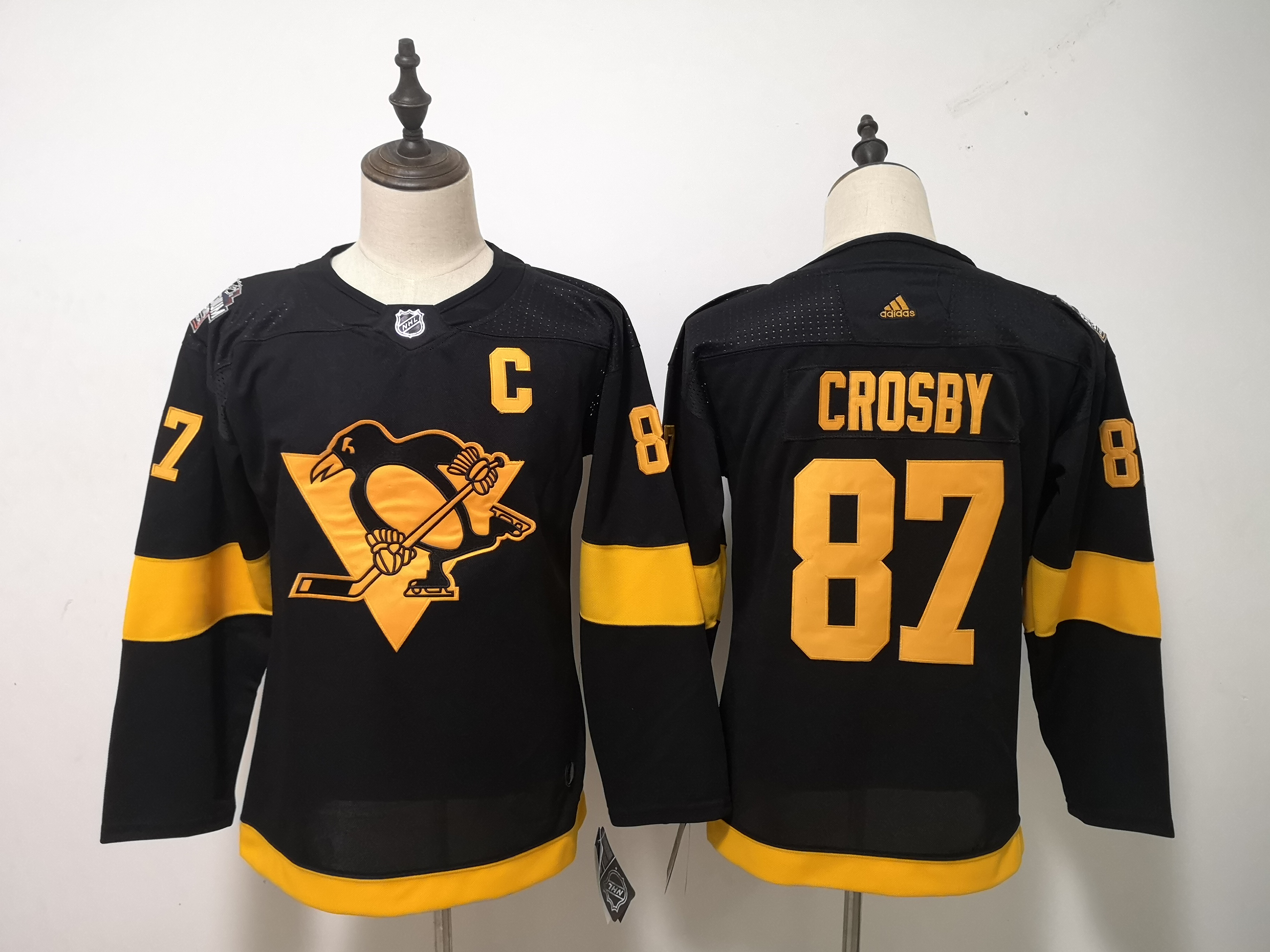 Penguins 87 Sidney Crosby Black Youth 2019 NHL Stadium Series Adidas Jersey
