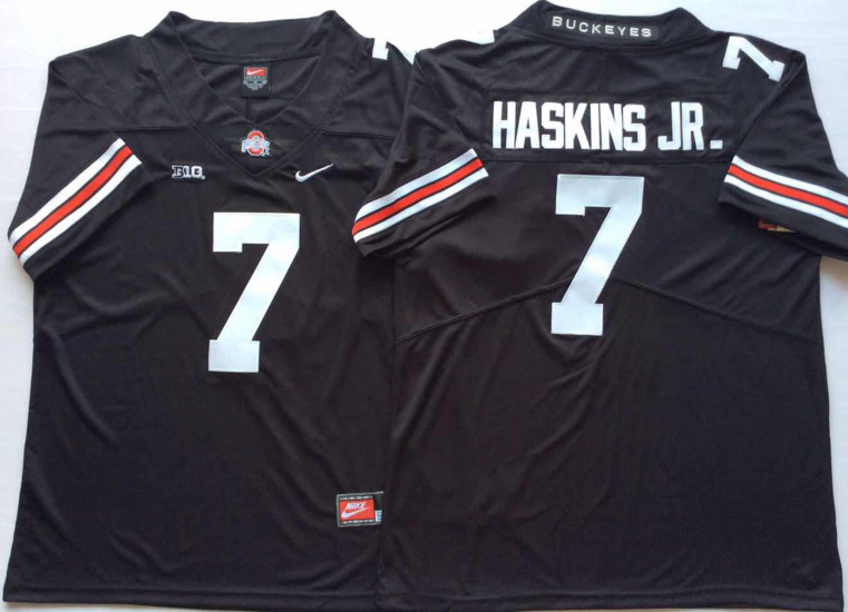 Ohio State Buckeyes 7 Dwayne Haskins Jr. Black College Football Jersey