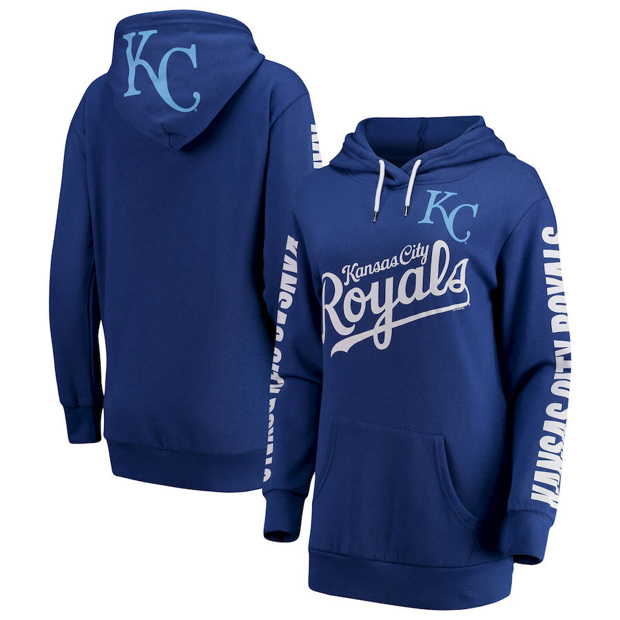 Kansas City Royals G III 4Her by Carl Banks Women's Extra Innings Pullover Hoodie Royal