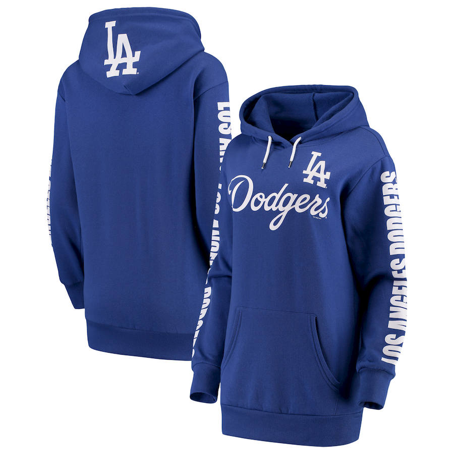 Los Angeles Dodgers G III 4Her by Carl Banks Women's Extra Innings Pullover Hoodie Royal