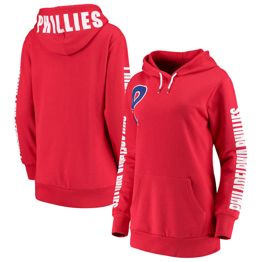 Philadelphia Phillies G III 4Her by Carl Banks Women's 12th Inning Pullover Hoodie Red