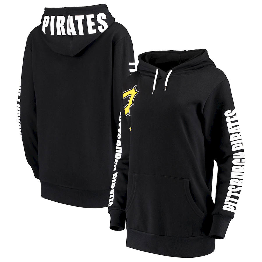 Pittsburgh Pirates G III 4Her by Carl Banks Women's 12th Inning Pullover Hoodie Black