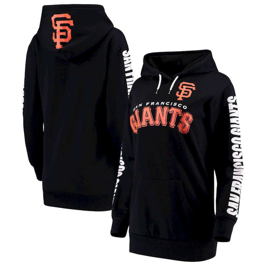 San Francisco Giants G III 4Her by Carl Banks Women's Extra Innings Pullover Hoodie Black