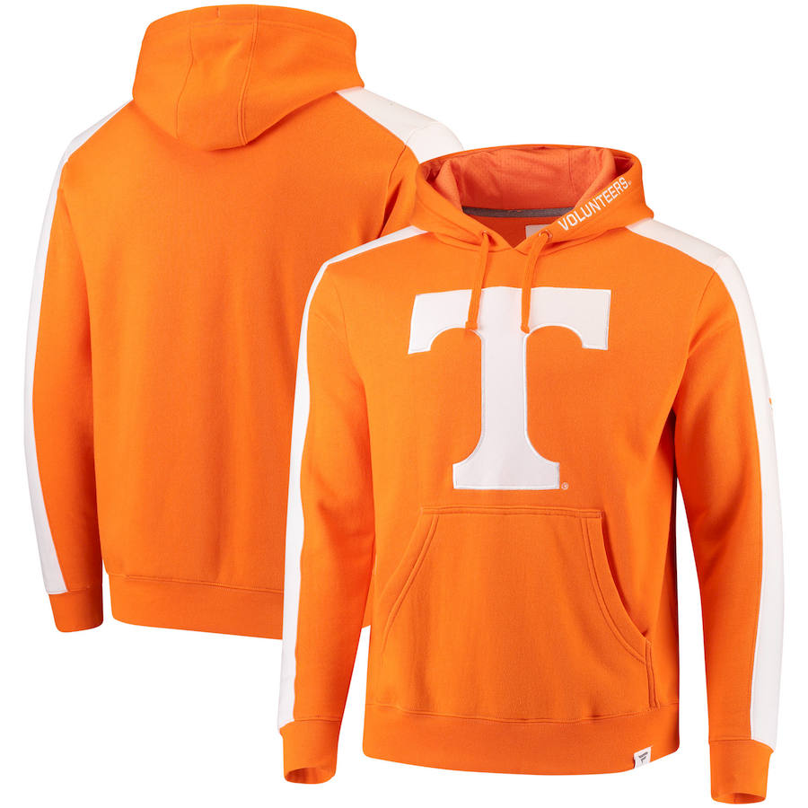 Tennessee Volunteers Fanatics Branded Iconic Colorblocked Fleece Pullover Hoodie Tennessee Orange