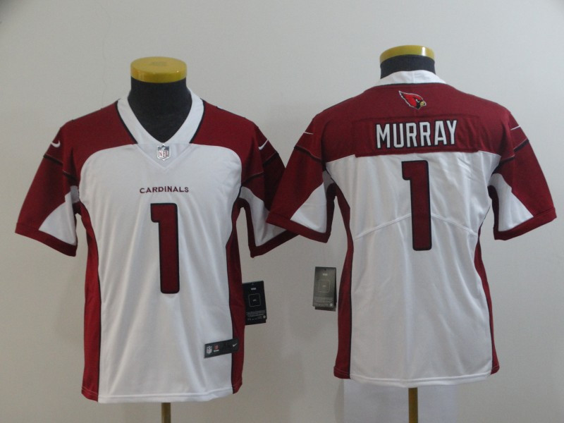 Nike Cardinals 1 Kyler Murray White Youth 2019 NFL Draft First Round Pick Vapor Untouchable Limited Jersey