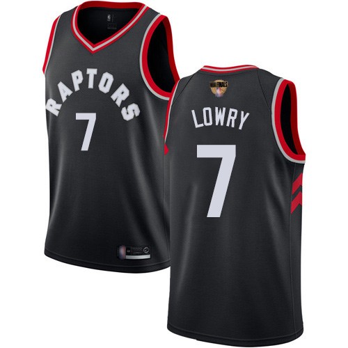 Raptors 7 Kyle Lowry Black 2019 NBA Finals Swingman Jersey