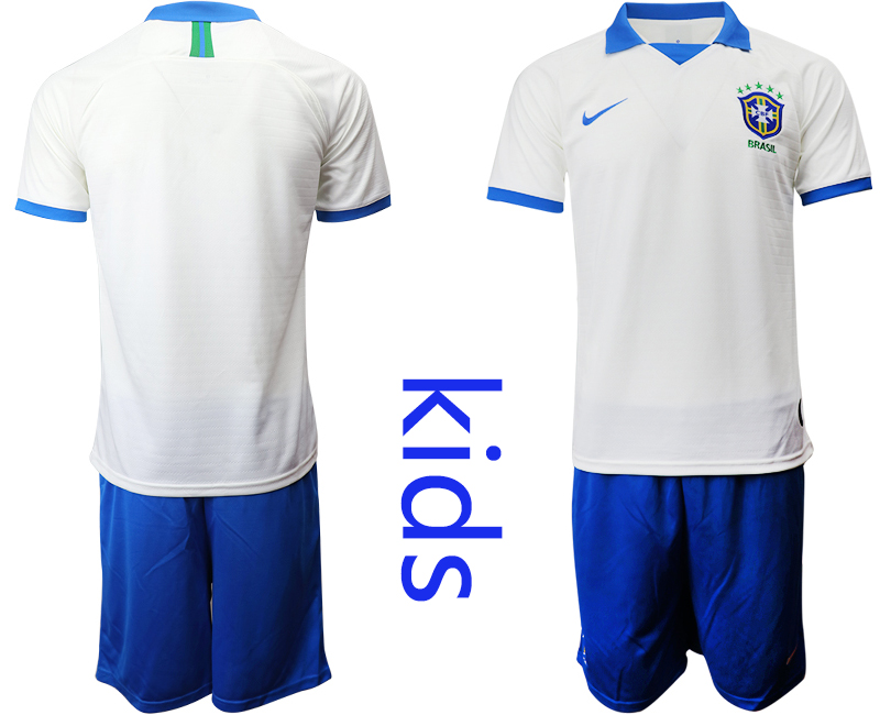 2019-20 Brazil White Special Edition Youth Soccer Jersey