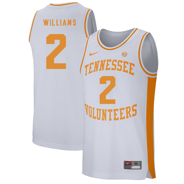 Tennessee Volunteers 2 Grant Williams White College Basketball Jersey