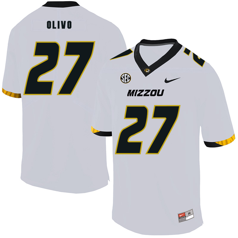 Missouri Tigers 27 Brock Olivo White Nike College Football Jersey